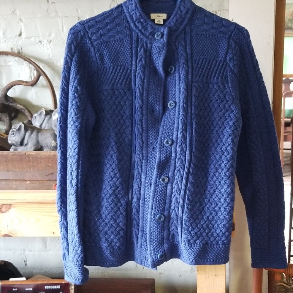 LL Bean cardigan sweater